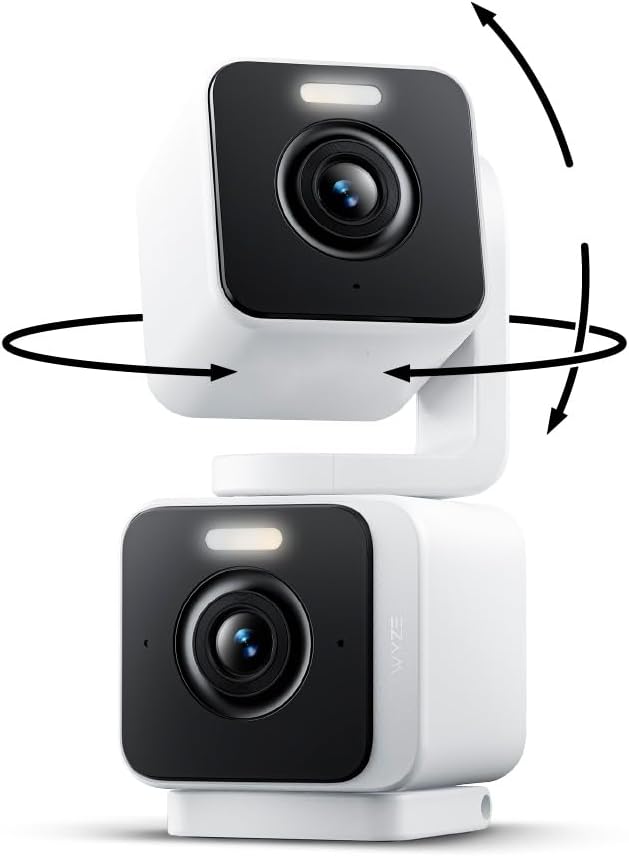 Panoramic dual-lens monitor with waterproof night vision and smart intercom
