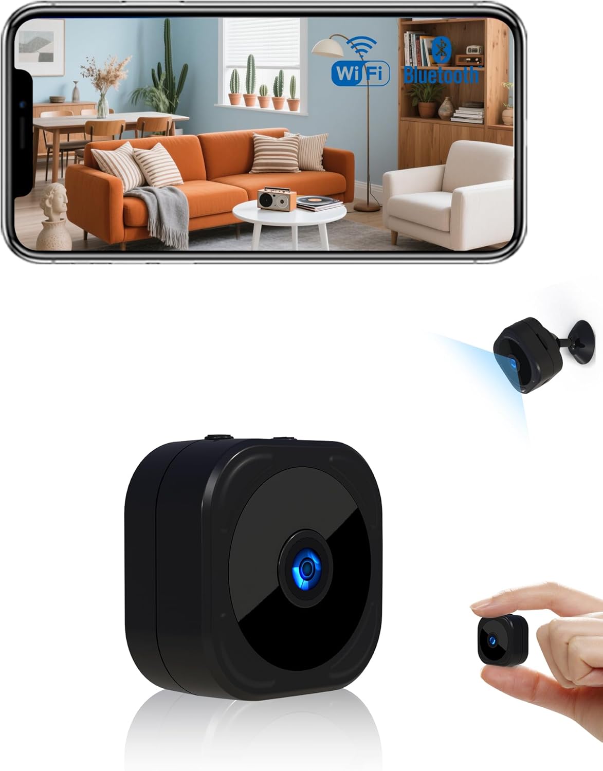 Mini wireless pet monitor with night vision and loop recording