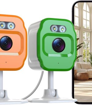 Dual-band pet monitor with full-color night vision, alerts, and intercom