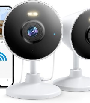 Dual-band WiFi pet monitor with full-color night vision and two-way audio